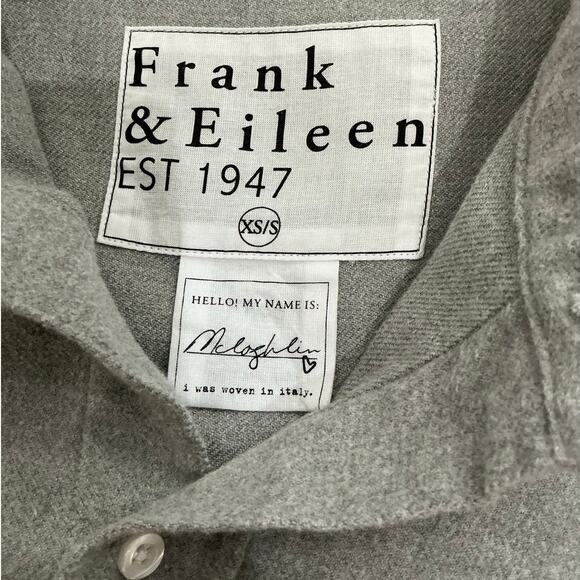 Frank & Eileen McLoughlin Gray Melange Utility Shirt Size XS/S Fireside Flannel - Picture 15 of 16